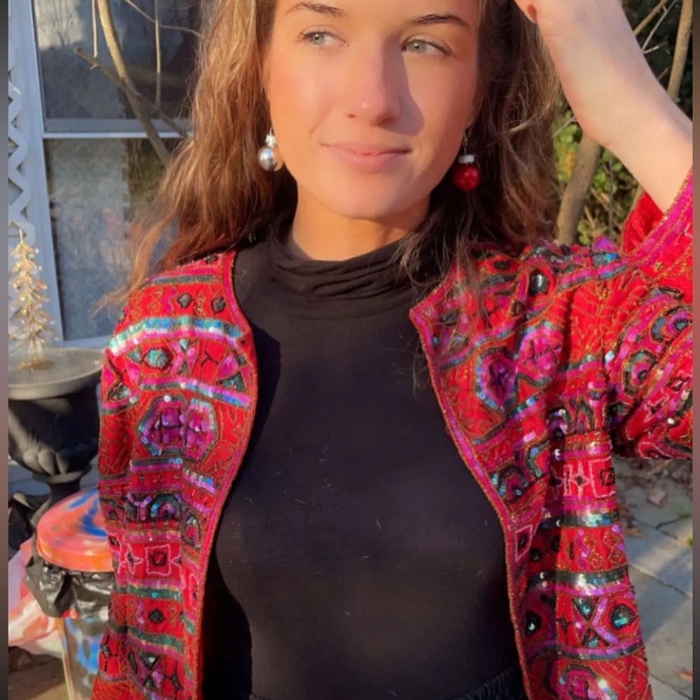 Vintage Sequin Blazer